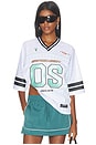 view 1 of 6 New York Liberty Unisex Boxy Top in White