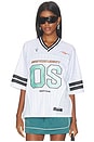view 2 of 6 New York Liberty Unisex Boxy Top in White