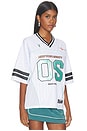view 3 of 6 New York Liberty Unisex Boxy Top in White