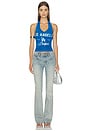 view 5 of 5 LA Dodgers Ruched Halter Top in LA Dodgers