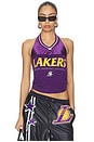 view 1 of 4 LA Lakers Jersey Halter Top in LA Lakers