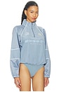 view 3 of 5 BODY AVEC COL COLLARED BODYSUIT in Blue