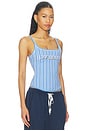 view 2 of 5 Corset Top in Blue