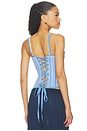 view 3 of 5 Corset Top in Blue