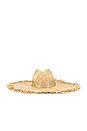 view 3 of 3 Saint Tropez Hat in Gold