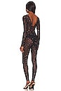 view 3 of 4 Gem Jumpsuit in Black & Multicolor Gems