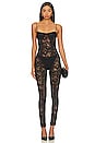 view 1 of 4 O-lover Lace Balconette Jumpsuit in Black