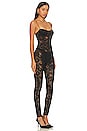 view 2 of 4 O-lover Lace Balconette Jumpsuit in Black