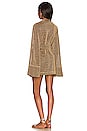 view 3 of 4 Lumiere Wrap Short Kaftan in Sand
