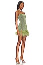 view 2 of 4 Lumiere Plumage Mini Dress in Green