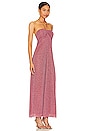 view 2 of 4 Lumiere Empire Dress in Raspberry