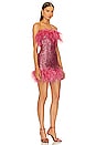 view 2 of 4 Paillettes Plumage Mini Dress in Rose