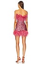 view 3 of 4 Paillettes Plumage Mini Dress in Rose