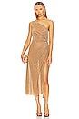 view 1 of 5 Lumiere Knot Dress in Toffee