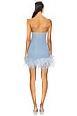 view 3 of 4 Lumiere Plumage Short Dress in Crystal