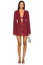 view 1 of 4 Lumiere Shell Kaftan in Burgundy
