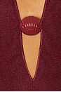 view 4 of 4 Lumiere Shell Kaftan in Burgundy