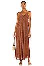 view 2 of 5 VESTIDO MIDI LUMIERE in Brown