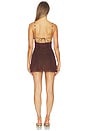 view 3 of 4 Lumiere Ring Mini Dress in Chocolate