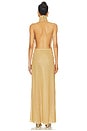 view 4 of 6 Lumiere Ring Turtleneck Dress in Gold
