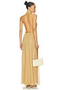 view 5 of 6 Lumiere Ring Turtleneck Dress in Gold