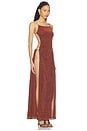 view 3 of 5 VESTIDO LARGO LUMIERE SHELL in Brown