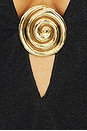 view 4 of 4 Lumiere Spiral Kaftan Dress in Black