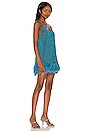 view 2 of 4 Lumiere Plumage Short Dress in Ocean Blue