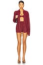 view 5 of 6 Lumiere Shorts in Burgundy