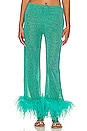 view 1 of 5 Lumiere Plumage Long Pants in Aquamarine