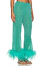 view 2 of 5 Lumiere Plumage Long Pants in Aquamarine