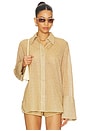 view 2 of 6 Lumiere Sleeves Shirt in Gold