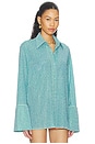 view 2 of 5 CHEMISE LUMIERE in Sea Turquoise