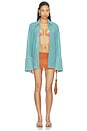 view 4 of 5 CHEMISE LUMIERE in Sea Turquoise