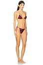 view 2 of 4 КОМПЛЕКТ БИКИНИ SEQUIN STRIPED in Merlot