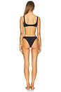 view 3 of 4 Jersey Piercing Sporty Bikini Set in Black