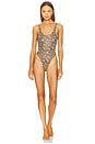 view 1 of 4 Animalier Sporty Maillot One Piece in Leopard