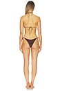 view 3 of 5 Lumiere 80s Bikini Set in Chocolate