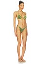 view 2 of 5 Lumiere 20s Pearls Bikini Set in Green