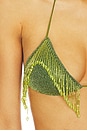 view 5 of 5 Lumiere 20s Pearls Bikini Set in Green