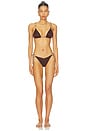 view 1 of 5 Lumiere Ring Micro Bikini Set in Chocolate