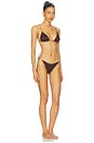 view 2 of 5 Lumiere Ring Micro Bikini Set in Chocolate