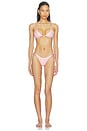 view 1 of 6 Sequins O Gem Kini Bikini Set in Bubble Pink