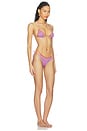 view 2 of 5 MAILLOT DE BAIN 2 PIÈCES LUMIERE DOUBLE MICROKINI in Lilac & Orange