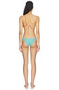 view 3 of 4 MAILLOT DE BAIN 2 PIÈCES LUMIERE COLORE O KINI in Sea Turquoise, Coral, & Gold