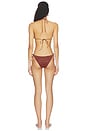 view 3 of 4 Lumiere Shell Bikini Set in Brown