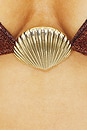 view 4 of 4 Lumiere Shell Bikini Set in Brown