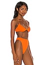 view 2 of 4 Eco Basic Balconette Bikini Top in Orange