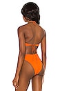 view 3 of 4 Eco Basic Balconette Bikini Top in Orange