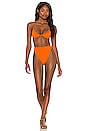 view 4 of 4 Eco Basic Balconette Bikini Top in Orange